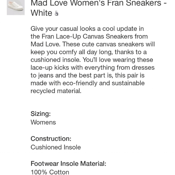 Women's Mad Love Fran Apparel Sneakers - Picture 5 of 8